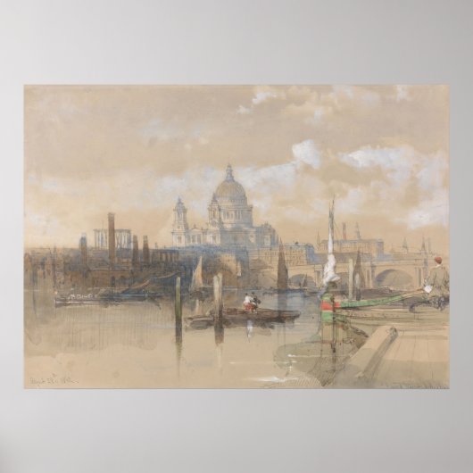 Poster St. Paul’s (1862-1863) David Roberts (Devant)