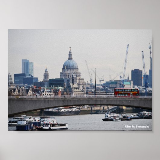 Poster St. Paul’s et la Tamise (Devant)