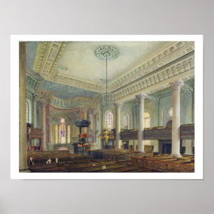 Poster St. Paul's, Deptford (avec papier)