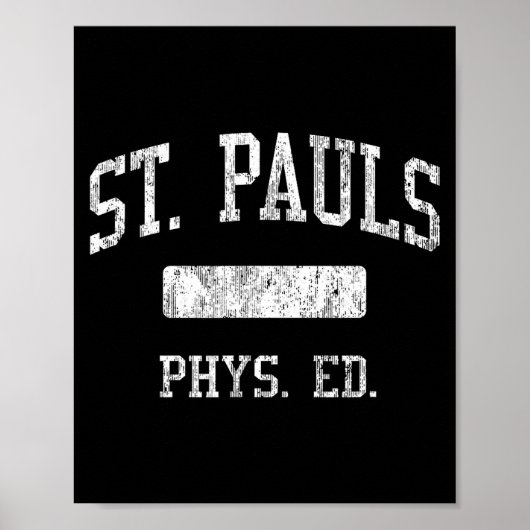 Poster St. Pauls High School Hs Saint Pauls Nc Phys Ed (Devant)