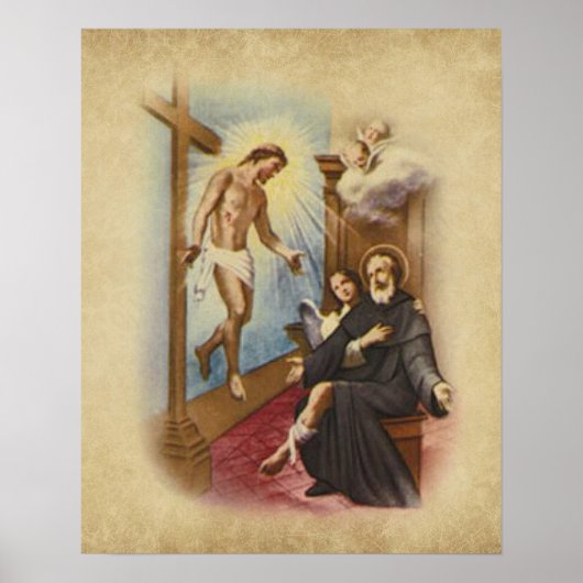 Poster St. Peregrine Patron Saint du Cancer Patients (Devant)