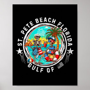 Poster St. Pete Beach Floride Hommes Et Femmes
