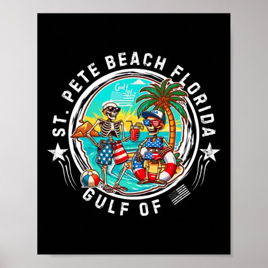 Poster St. Pete Beach Floride Hommes Et Femmes (Devant)