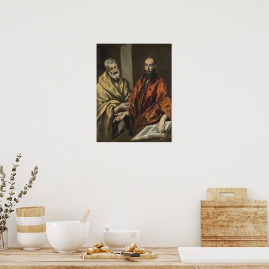 Poster St Peter et St Paul | c.1605-8 (Huile sur toile) (Cuisine)