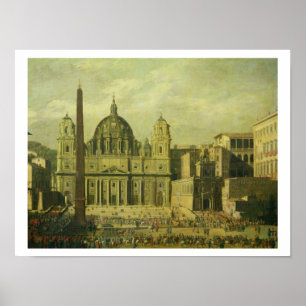 Poster St Peter, Rome, 1630 (huile sur la toile)