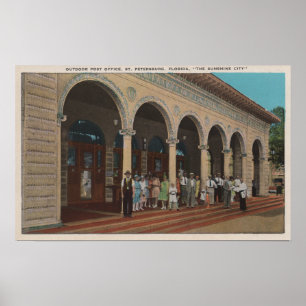 Poster St. Petersburg, FL - Exterior View of Post