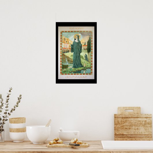 Poster St. Scholastica et Benedict (Cuisine)