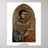 Poster St. Stephen By Giotto Di Bondone (Devant)