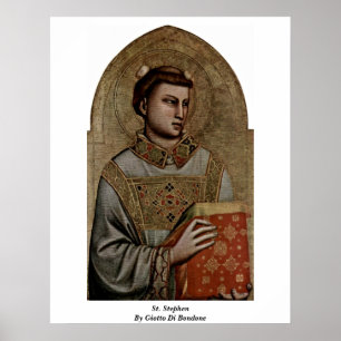 Poster St. Stephen By Giotto Di Bondone