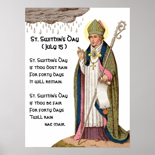 Poster St Swithin de Winchester (Devant)
