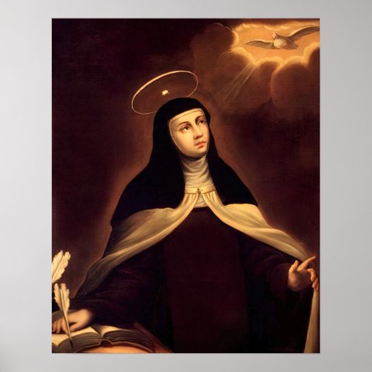 Poster St Teresa de Avila Catholique Saint Therese Arco (Devant)