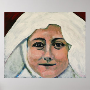 Poster St Thérèse de copie de toile de Lisieux