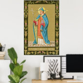 Poster St. Thomas Becket avec épée dans la mitre (P 005) (Bureau à domicile)