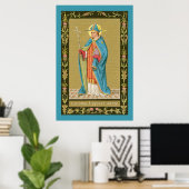 Poster St. Thomas Becket avec épée dans la mitre (P 005) (Bureau à domicile)