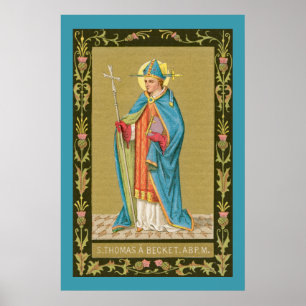 Poster St. Thomas Becket avec épée dans la mitre (P 005)
