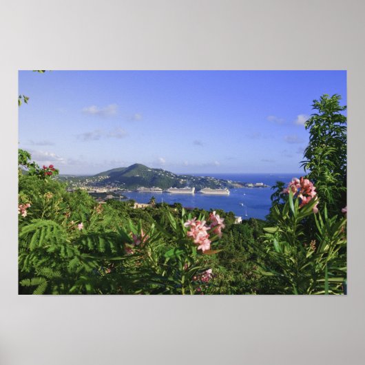 Poster St. Thomas, îles Vierges américaines. Charlotte (Devant)