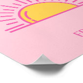 Poster St Tropez, France, Coucher de soleil, Art de voyag (Coin)