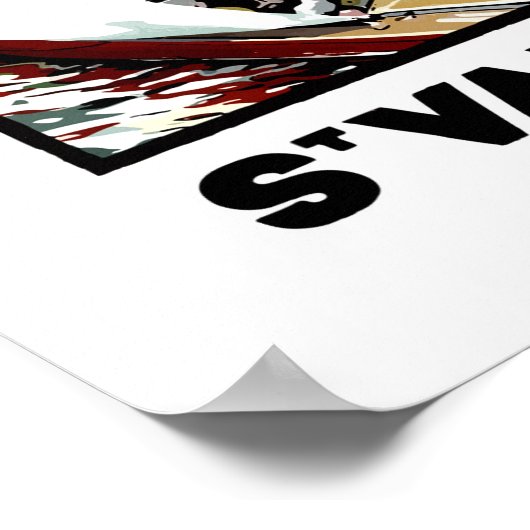 Poster St. Valery en cayx, eau, phare, voilier (Coin)