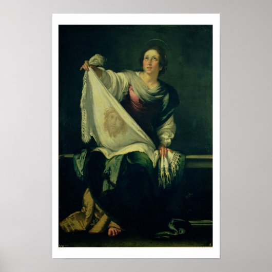 Poster St. Veronica, 1625-30 (huile sur toile) (Devant)