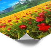 Poster St Victoire avec des papillons (Coin)