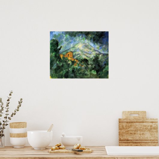 Poster St. Victoire et Château Noir par Paul Cezanne (Cuisine)
