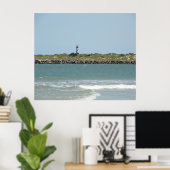 POSTER ST. VUE AUGUSTINE DEPUIS LA PLAGE DE VILANO (Bureau à domicile)