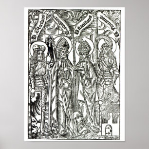 Poster St Wenceslaus, Adalbert, St Florian de Stanislaus