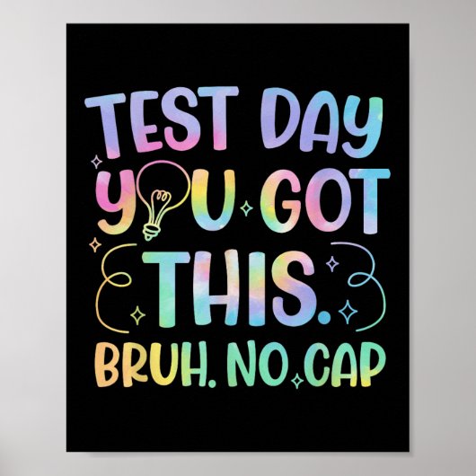 Poster Staar State Test Day Motivation Vous Avez Ce Br (Devant)