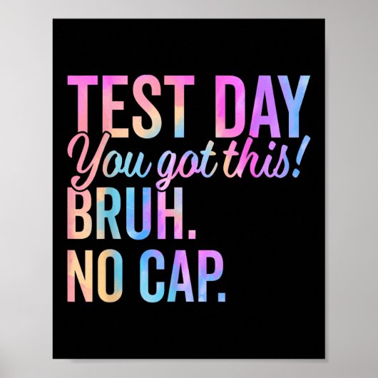 Poster Staar State Test Day Motivation Vous Avez Ce Br (Devant)