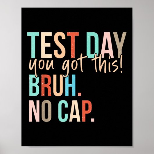 Poster Staar State Test Day Motivation Vous Avez Ce Br (Devant)