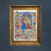 Poster Stabat Mater Dolorosa Crucifix Manuscrit médiéval