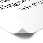 Poster Stabilisation du mouvement oculaire Vestibulo Ocul (Coin)