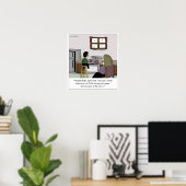 Poster Staccato Touch Piano Leçon Poisson Carton (Bureau à domicile)