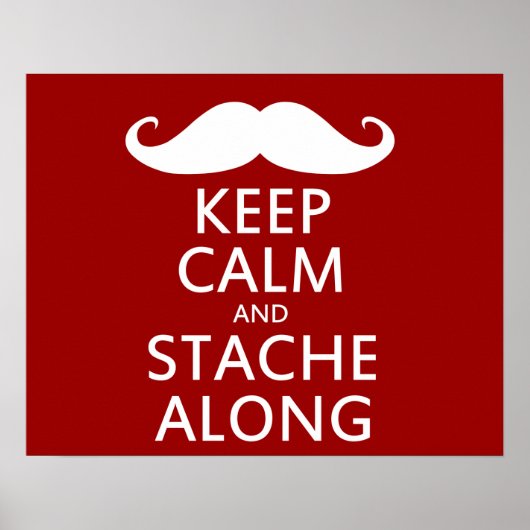 Poster Stache le long (Devant)