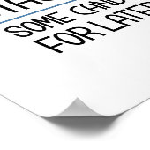 Poster Stache Quelques Bonbons Pour Un Signe De Fête Ulté (Coin)