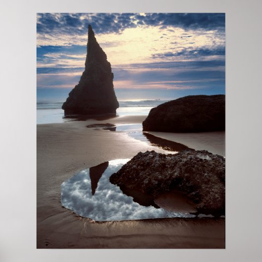 Poster Stack en forme d'épine | Face Rock Wayside, OR (Devant)