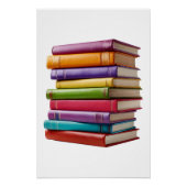 Poster Stack of Colorful Books (Devant)