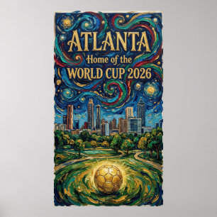 Poster Stade Atlanta Soccer Art 2026 Conception Urbaine