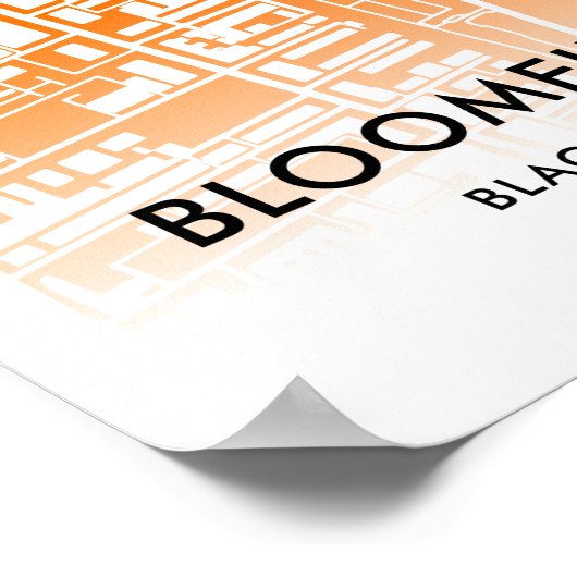 Poster Stade Bloomfield Road à Blackpool, Angleterre (Coin)