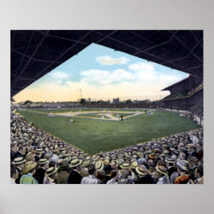 Poster Stade de base-ball de Cleveland Ohio