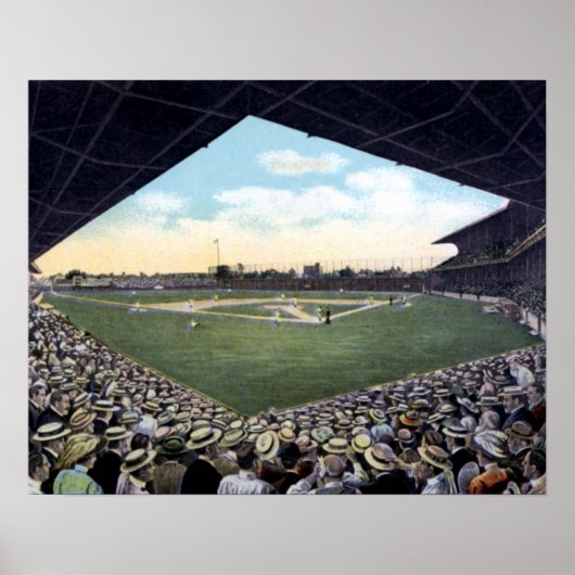 Poster Stade de baseball de Cleveland Ohio (Devant)