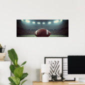 Poster Stade de football Blue Dramatic Photo (Bureau à domicile)