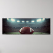 Poster Stade de football Blue Dramatic Photo (Devant)