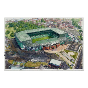 Poster Stade de football Glasgow Parkhead