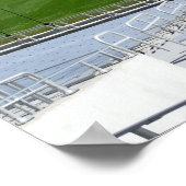 Poster Stade de football universitaire vide (Coin)