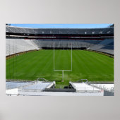 Poster Stade de football universitaire vide (Devant)