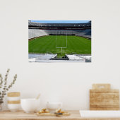 Poster Stade de football universitaire vide (Cuisine)