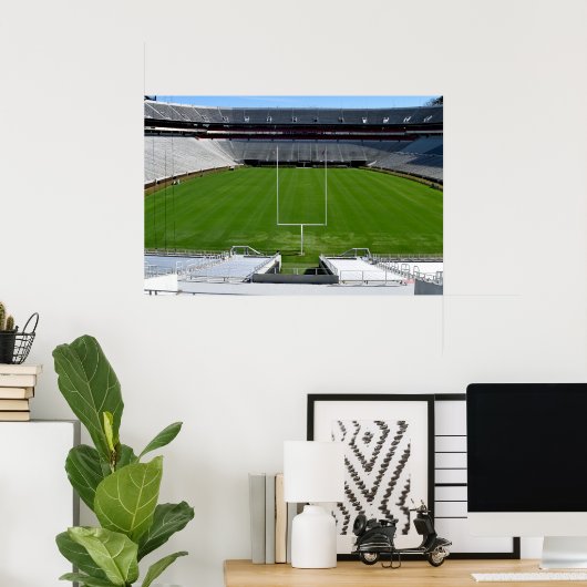Poster Stade de football universitaire vide (Bureau à domicile)