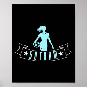 Poster Stade de soutien des fans de football de Gotham Mo