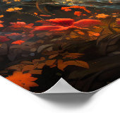 Poster Stade debout dans le Fleur sauvage forestier Meado (Coin)